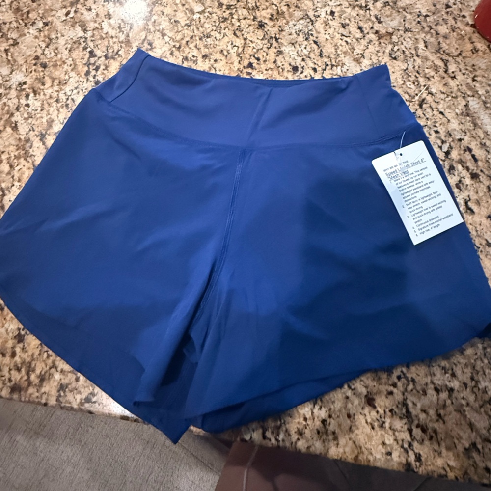 Lululemon Speed Up Short 4” Clubhouse Blue